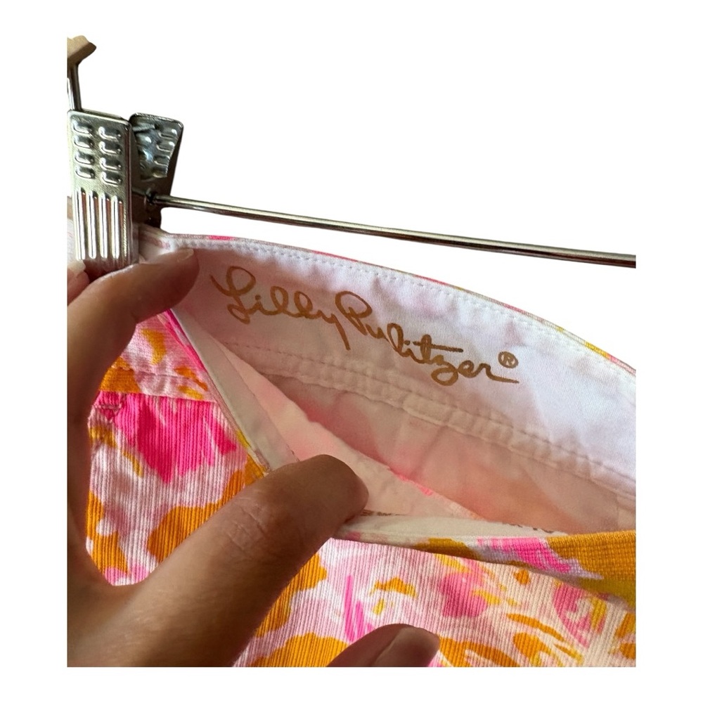 Lilly Pulitzer Callahan Shorts Size 8 Kit Royal Pink Ooh La La Print Floral - Picture 6 of 10